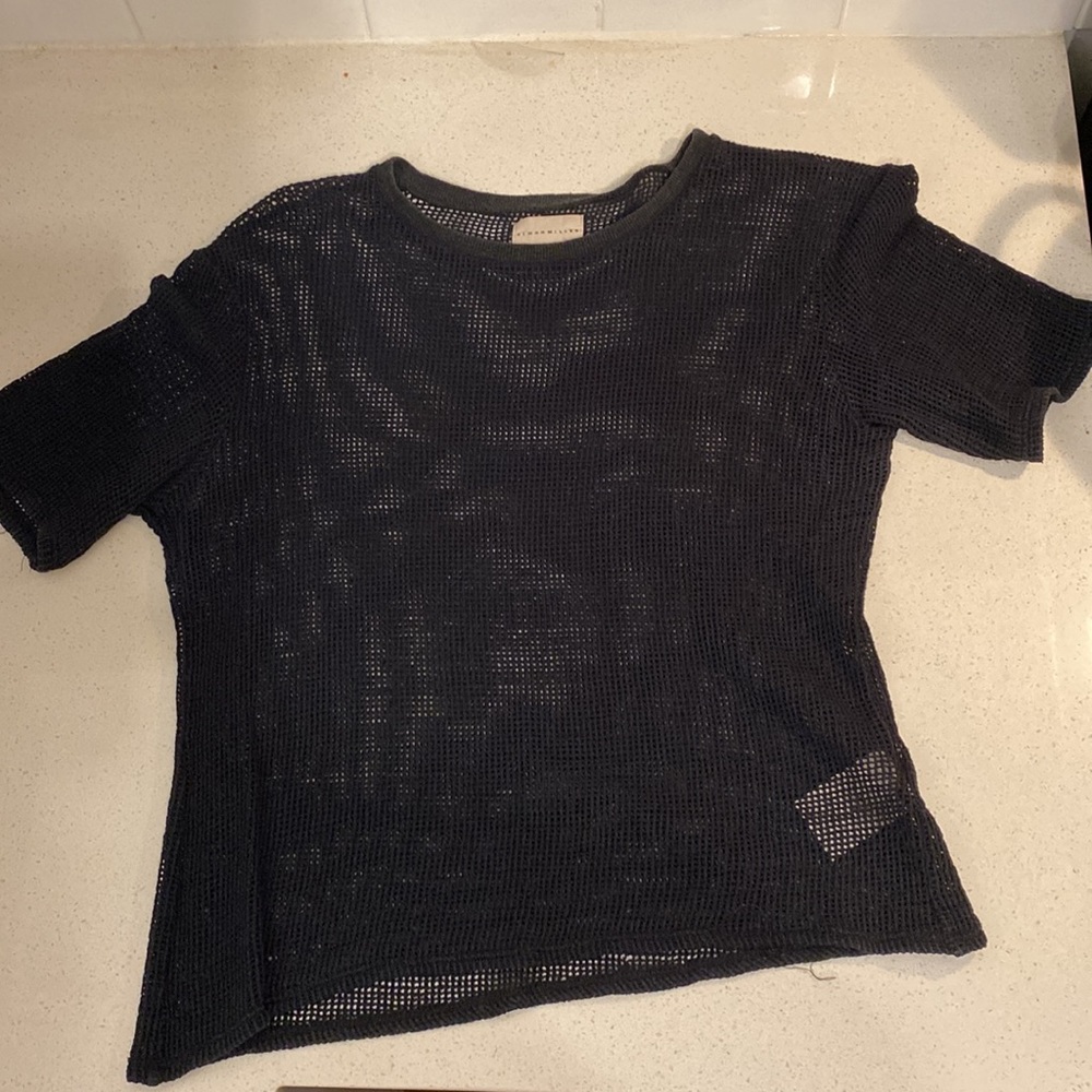 Simon Miller mesh t-shirt slightly cropped